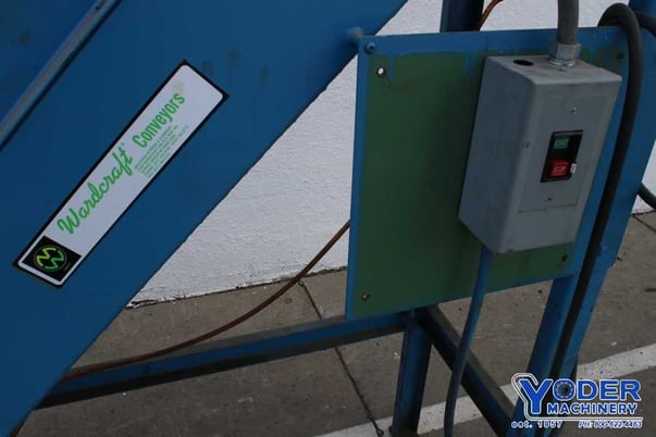 Wardcraft #SHSBX1200-T3-PIMPLED, inclined chip conveyor, no motor w/conveyor, #76350 - Image 4