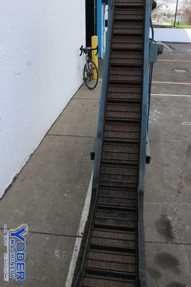 Wardcraft #SHSBX1200-T3-PIMPLED, inclined chip conveyor, no motor w/conveyor, #76350 - Image 6