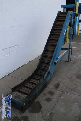 Wardcraft #SHSBX1200-T3-PIMPLED, inclined chip conveyor, no motor w/conveyor, #76350 - Image 8