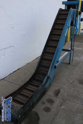 Wardcraft #SHSBX1200-T3-PIMPLED, inclined chip conveyor, no motor w/conveyor, #76350 - Image 10