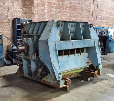 Heavy duty ringmill crusher #3255, 4 rows of 36 ring shaped hammers, 1" x4" grates - Image 5
