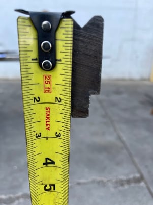 150" L, Female press brake die, 7/8" die width, 1-3/4" die height, 1/2" die opening, #74403 - Image 6