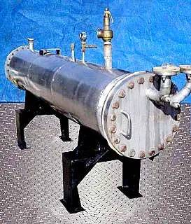 100 sq.ft., 80 psi shell, 50 psi tube, Bingley Steel Works #F0362.5, Stainless Steel Works Shell and Tube - Image 3
