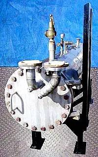 100 sq.ft., 80 psi shell, 50 psi tube, Bingley Steel Works #F0362.5, Stainless Steel Works Shell and Tube - Image 4