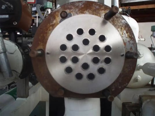 11 sq.ft., Lagrange Products #0564-2043, Stainless Steel Shell & Tube Heat Exchanger, (17) 0.5" diameter x - Image 3