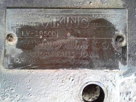 6" Viking #LV-1950D, Rotary Vane Pump, 300 GPM - Image 8