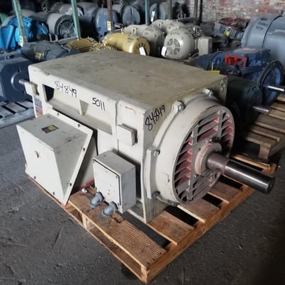 500 HP 1800 RPM General Electric, Frame 5011Z, Drip-Proof Ball Bearing, 460 Volts - Image 1