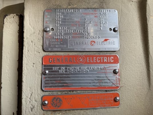 500 HP 1800 RPM General Electric, Frame 5011Z, Drip-Proof Ball Bearing, 460 Volts - Image 3