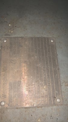 200 HP 3600 RPM Westinghouse, Frame 445US, Drip-Proof Ball Bearing, 1.15 service factor - Image 1