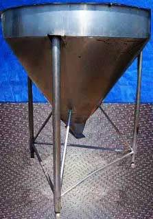Chester Jensen, Cone Tank, 54" diameter x 40" H inside tank, 2" rectangular outlet - Image 3