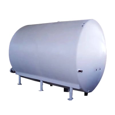 3500 gallon Stainless Steel Horizontal Jacketed Tank, 1.5 HP, 1740 RPM, 50% cold wall, 15" diameter Agitator - Image 2