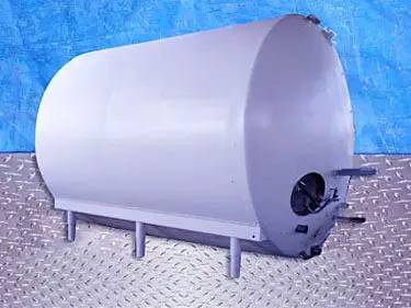 3500 gallon Stainless Steel Horizontal Jacketed Tank, 1.5 HP, 1740 RPM, 50% cold wall, 15" diameter Agitator - Image 3
