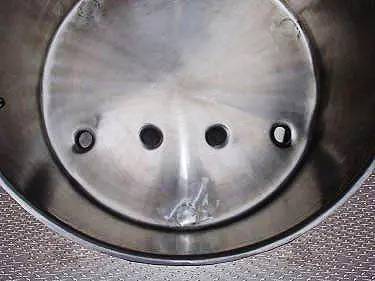 20 gallon Stainless Steel Single Shell Tank, 23.5" diameter x 12" H inside tank, 23" diameter tray - Image 7