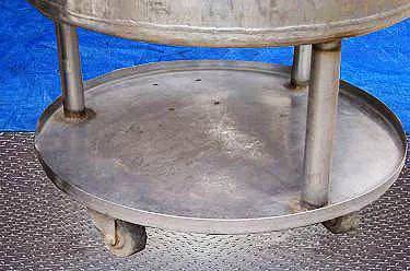20 gallon Stainless Steel Single Shell Tank, 23.5" diameter x 12" H inside tank, 23" diameter tray - Image 10