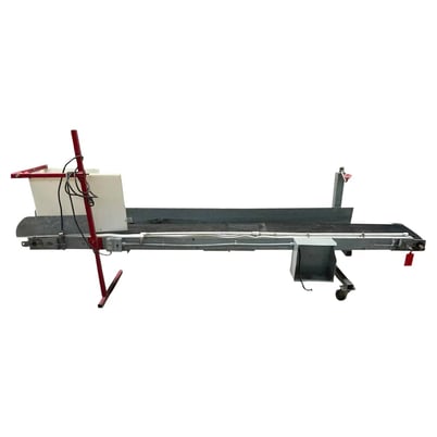 10" wide x 9.11' long, Genemco Belt Conveyor - Image 1