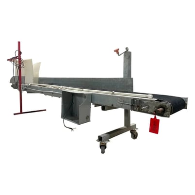 10" wide x 9.11' long, Genemco Belt Conveyor - Image 2