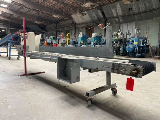 10" wide x 9.11' long, Genemco Belt Conveyor - Image 4