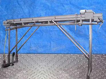 12" wide, Stainless Steel Belt Conveyor, 1/2 HP, 7" infeed/exit H, 2.5" H Clearance above belt - Image 3