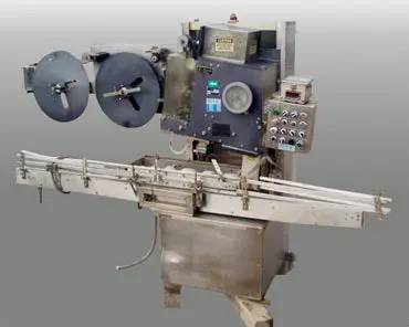 PDC #75C-ER, Neck Bander, 1.5 HP, (2) 2' 1" diameter film rolls, 4' diameter x 3' L Timing Screw, 3-1/2" max - Image 3