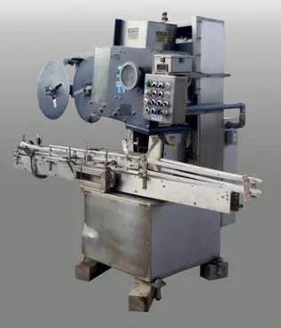 PDC #75C-ER, Neck Bander, 1.5 HP, (2) 2' 1" diameter film rolls, 4' diameter x 3' L Timing Screw, 3-1/2" max - Image 4