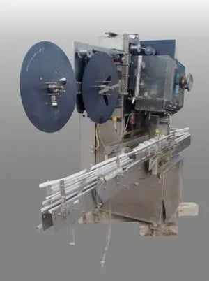 PDC #75C-ER, Neck Bander, 1.5 HP, (2) 2' 1" diameter film rolls, 4' diameter x 3' L Timing Screw, 3-1/2" max - Image 6