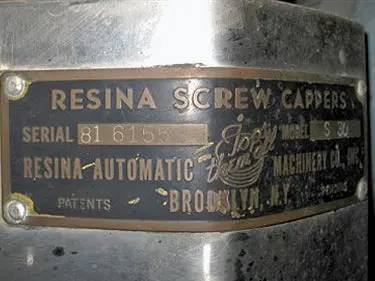 Resina #S-30, Capper, 1/0.33 HP, 24/60 & 24/55 CPM, 2" diameter x 3/4" H Capacity, 4" width x 83" L Conveyor - Image 6