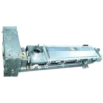 5" diameter x 4.3' long, Anderson Dahlen, Double Screw Conveyor/Bin Discharger, 12.6 HP - Image 1