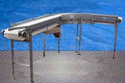 10" wide x 13.4' long, DF Equipment Company, Transfer Conveyor, 39" inlet H, 43-1/2" outlet H - Image 3