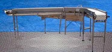 10" wide x 13.4' long, DF Equipment Company, Transfer Conveyor, 39" inlet H, 43-1/2" outlet H - Image 4