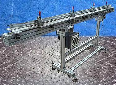 1.75" wide x 9.1' long, Hoppmann, Air Conveyor, 1/3 HP, 41-1/2" infeed H, 45" discharge H - Image 3