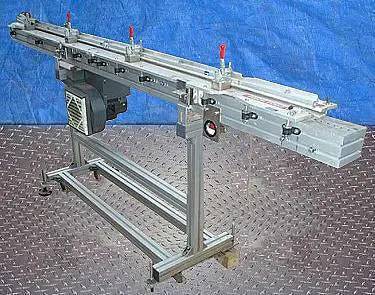 1.75" wide x 9.1' long, Hoppmann, Air Conveyor, 1/3 HP, 41-1/2" infeed H, 45" discharge H - Image 4