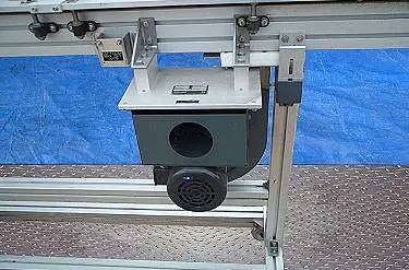 1.75" wide x 9.1' long, Hoppmann, Air Conveyor, 1/3 HP, 41-1/2" infeed H, 45" discharge H - Image 8