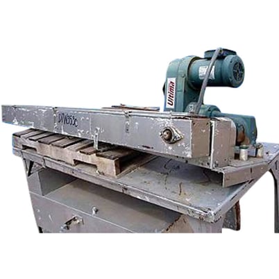 4.5" wide, Stainless Steel Tandem Tabletop Conveyor, 1.5 HP, 6" diameter Sprocket, 3/4" Pitch, 1-1/2" - Image 1