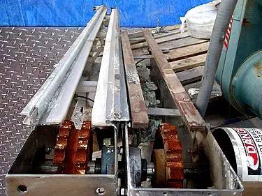 4.5" wide, Stainless Steel Tandem Tabletop Conveyor, 1.5 HP, 6" diameter Sprocket, 3/4" Pitch, 1-1/2" - Image 7
