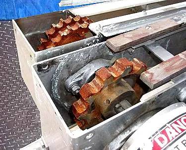 4.5" wide, Stainless Steel Tandem Tabletop Conveyor, 1.5 HP, 6" diameter Sprocket, 3/4" Pitch, 1-1/2" - Image 8