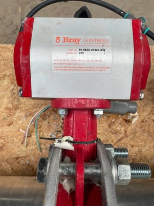 5" Flowline PTFE butterfly valve with pneumatic actuator for food processing, chemical & sanitary applications - Image 6