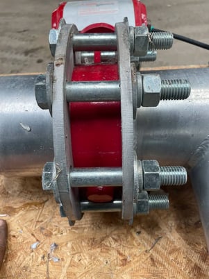 5" Flowline PTFE butterfly valve with pneumatic actuator for food processing, chemical & sanitary applications - Image 8