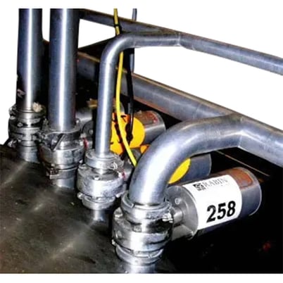 2" Definox Stainless Steel air actuated butterfly valve - Image 1