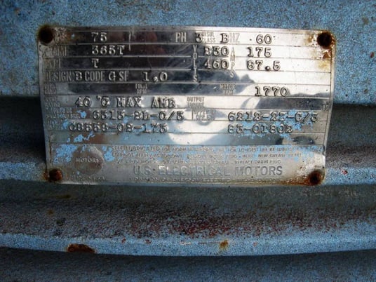 Ducon Technologies Inc #II-UW-4, multivane gas scrubber, 27000 cfm, 1770 RPM, 230/460 V., 3-phase, Fr.365T - Image 8