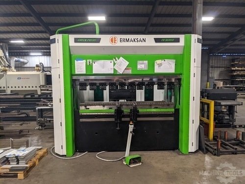 72 Ton, Ermaksan #Green-Press-FX-Servo-6521, 8-Axis, 6.1' overall, 93" between housing, 11.8" stroke, 2020 - Image 1