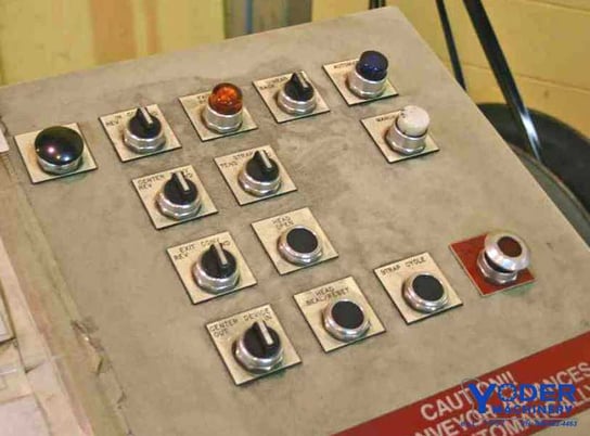 10000 lb. Itipack / A & H automatic banding line, 42" W x 42" H, Hytrol conveyor, 1998, #50332 - Image 9