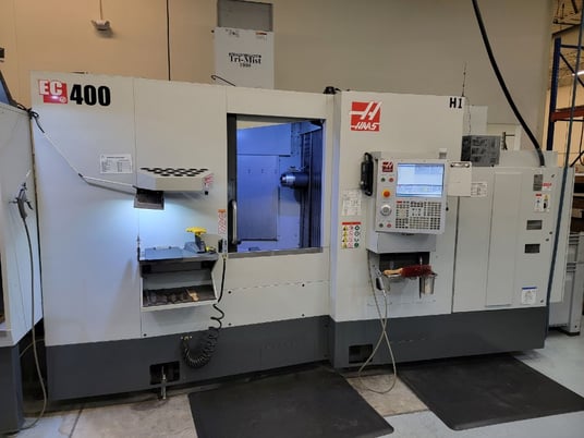 Haas #EC-400, pallet pool 4-Axis CNC horizontal machining center w/6 ...