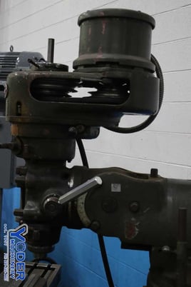 Round Tower #1-1/2, ram type vertical mill, 9" x42" table, 1 HP, forward/reverse, vise, #76541 - Image 5