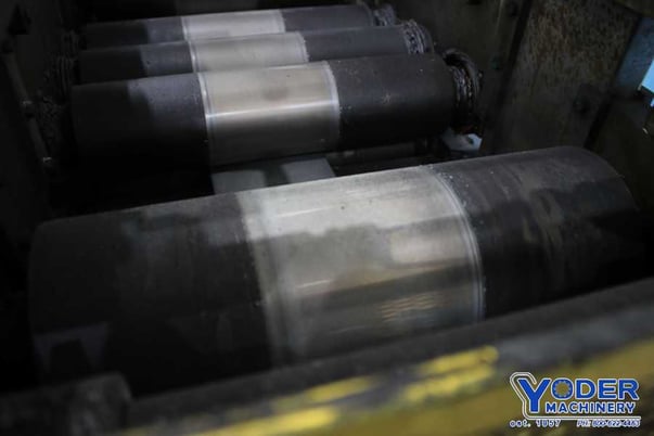 15" CD & F straightener/leveler, 3 over 4 rolls, 3" straightening rolls, 5" pinch rolls, #76442 - Image 4