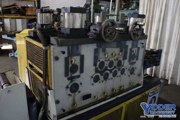 15" CD & F straightener/leveler, 3 over 4 rolls, 3" straightening rolls, 5" pinch rolls, #76442 - Image 5