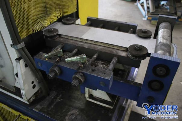 15" CD & F straightener/leveler, 3 over 4 rolls, 3" straightening rolls, 5" pinch rolls, #76442 - Image 7