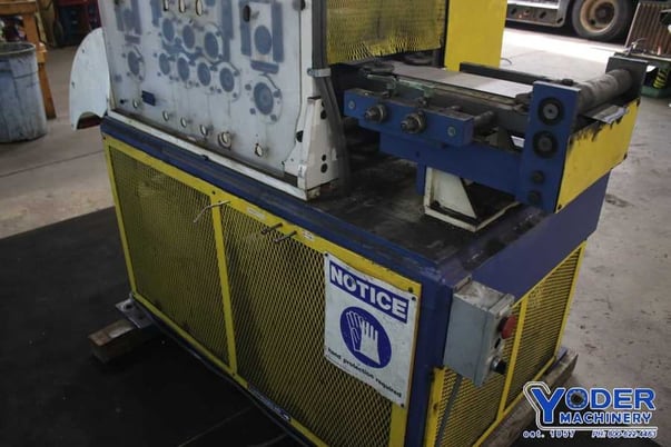 15" CD & F straightener/leveler, 3 over 4 rolls, 3" straightening rolls, 5" pinch rolls, #76442 - Image 8