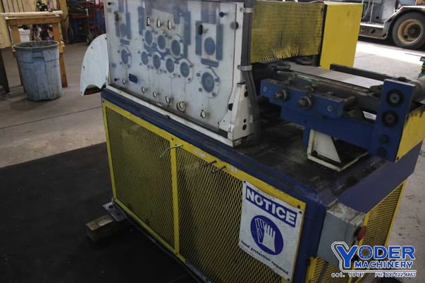 15" CD & F straightener/leveler, 3 over 4 rolls, 3" straightening rolls, 5" pinch rolls, #76442 - Image 9