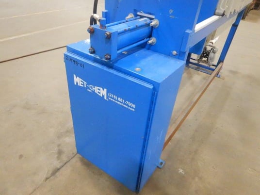 18" x 18 Met-Chem, approx 1.8 sq.ft. filter press, 17 plates - Image 4
