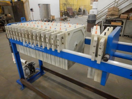 18" x 18 Met-Chem, approx 1.8 sq.ft. filter press, 17 plates - Image 7